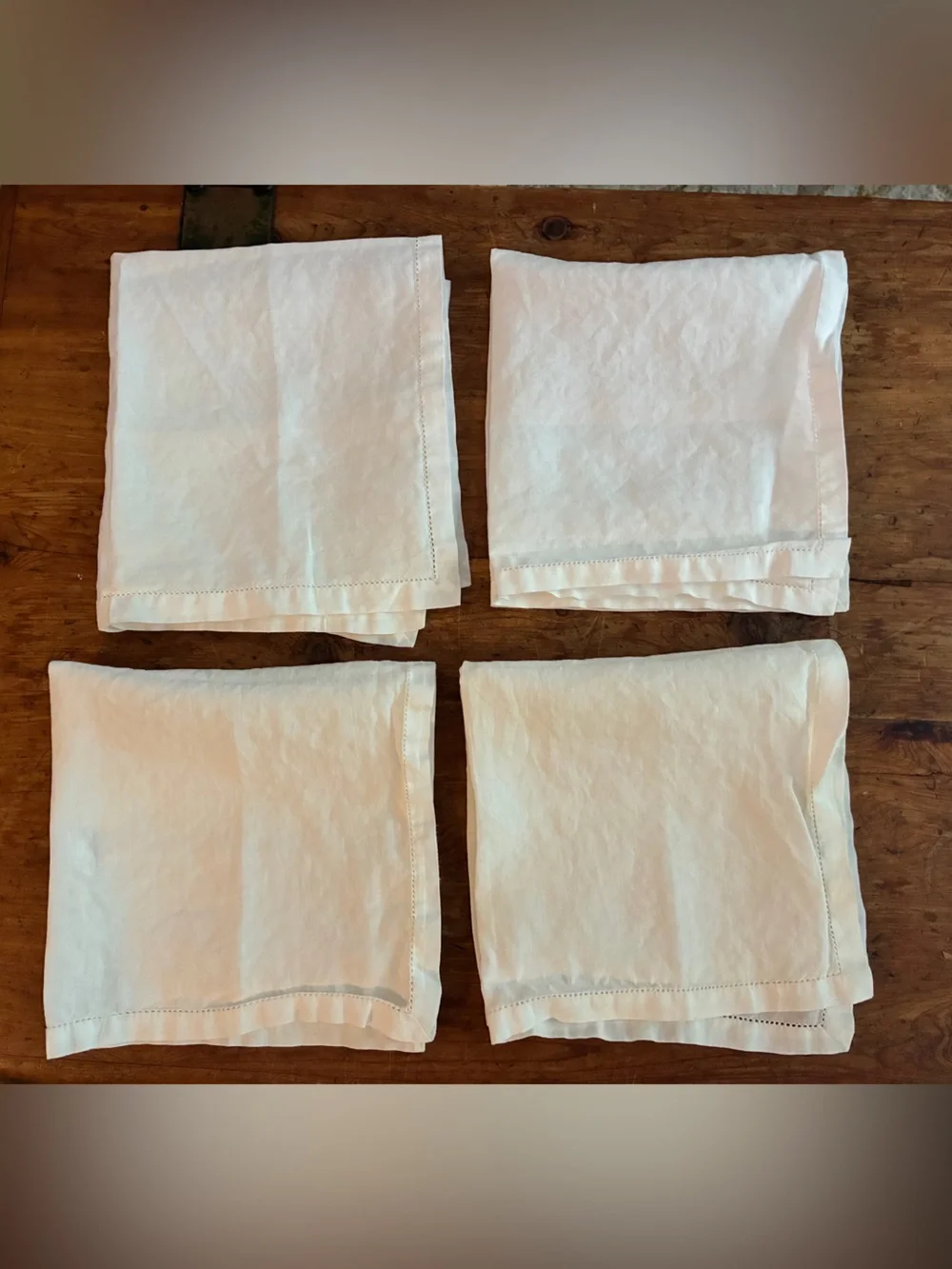 4 - Vintage 1900-1930’s Linen Napkins